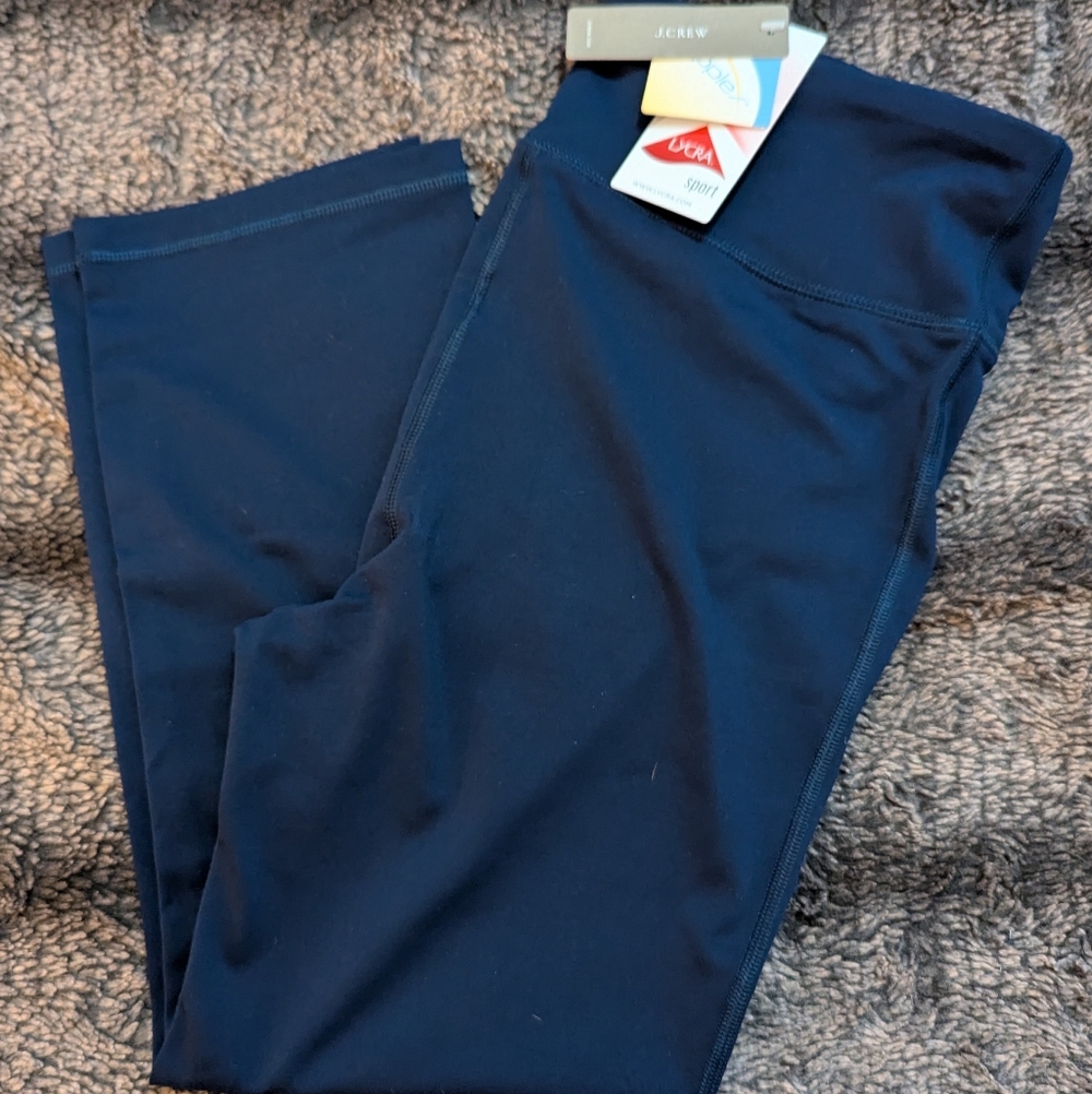 J. Crew Deep Blue Leggings, Size Medium